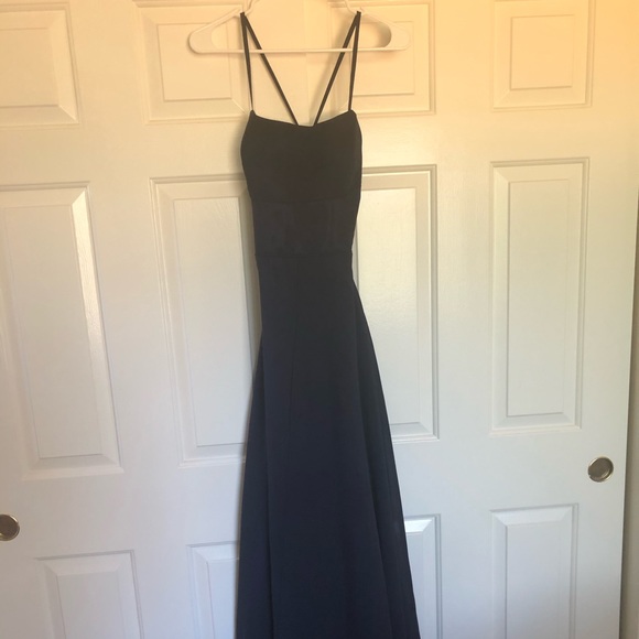 Navy Blue Prom Dress - Picture 1 of 3